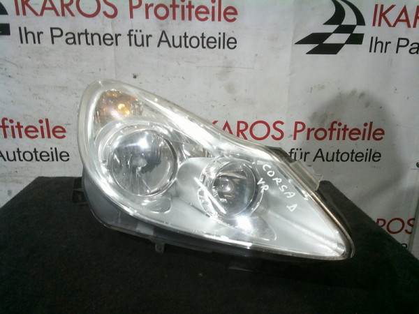 Opel Corsa D Hallogen Scheinwerfer rechts Beifahrerseite 13186382