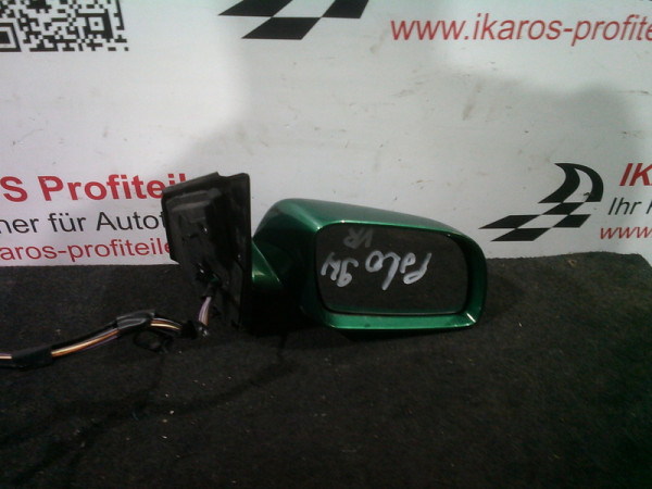 VW Polo 9N Außenspiegel Spiegel vorne rechts Beifahrerseite grün