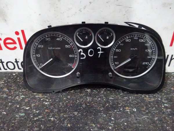 Peugeot 307 Tacho Kombiinstrument Tachometer P9636708880