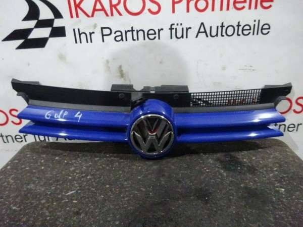 VW Golf IV 4 Kühlergrill Grill Frontgrill 1J0853651 H LC5C blau