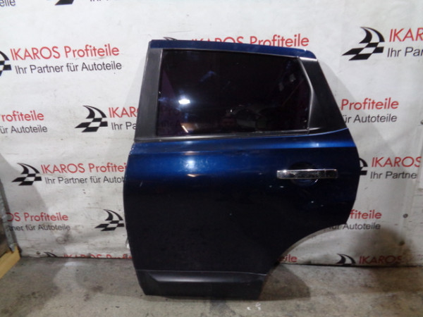 Nissan Qashqai J10 Türe Tür Fahrerseite hinten links blau