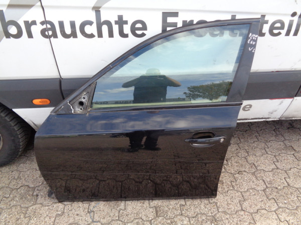 BMW 5er E60 E61 Fahrertüre vorne Links türe Schwarz tür Fahrersei