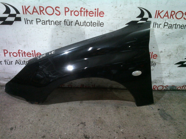 Peugeot 206 Kotflügel Fahrerseite vorne links schwarz Rostfrei