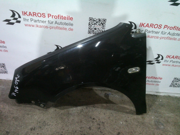 VW Polo 9N Kotflügel Fahrerseite links Schwarz vorne Links Black