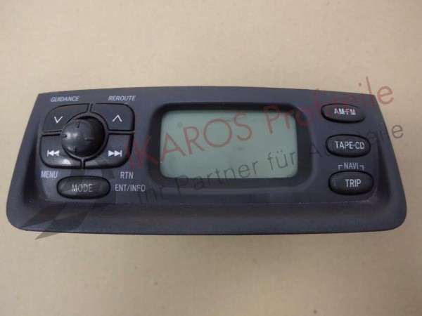 Toyota Yaris P1 Navi Radio Display Radiobedienteil 8611052021