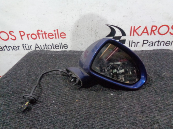Opel Corsa D Außenspiegel Seitenspiegel Spiegel Rechts Beifahrerseite Blau E1020873