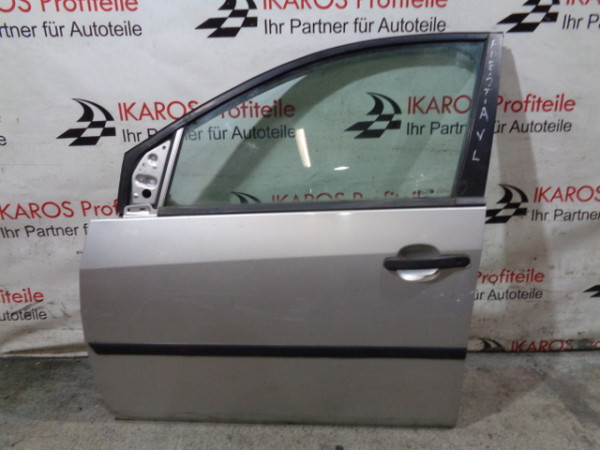 Ford Fiesta V Mk5 Fahrertüre vorne links 4 Türer Silber türe tür 
