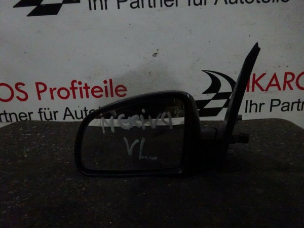 Opel Meriva A Außenspiegel Spiegel Fahrer vorne links schwarz