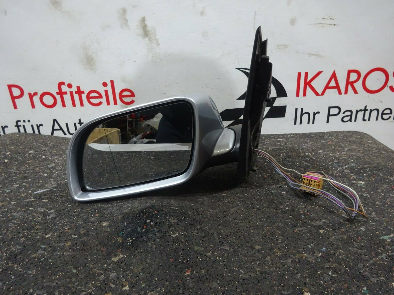 VW Polo 9N Außenspiegel Spiegel Fahrerseite elektr. links silber, Fahrerseite links, Außenspiegel, Teilekatalog