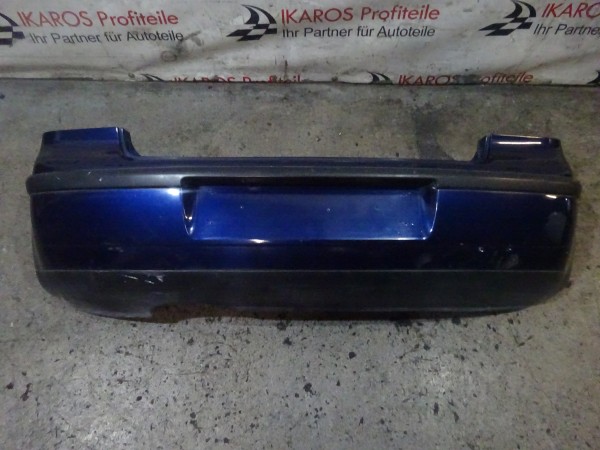VW Polo 9N Stoßstange Stossstange hinten blau 6Q6807521 