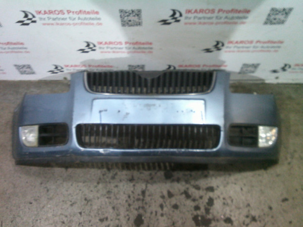 Skoda Fabia 5J Stoßstange vorne Stoßfänger 5J0807221 mit nebel 