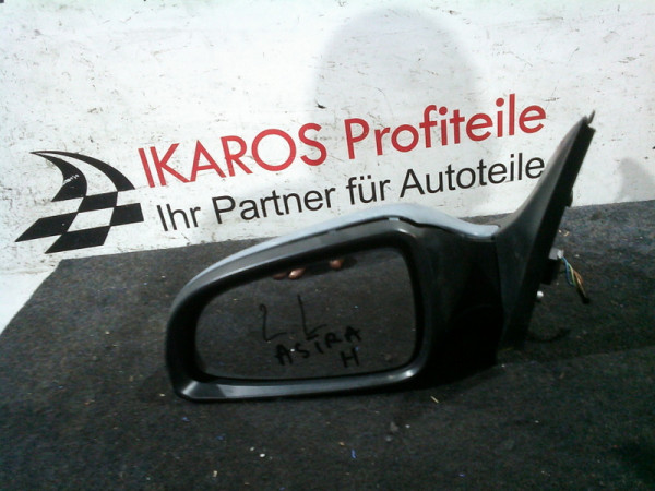 Opel Astra H Außenspiegel Spiegel links elektr. grau beschädigt