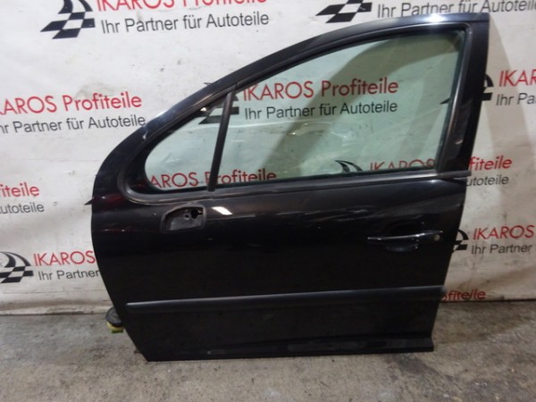 Peugeot 207 Fahrertüre Türe Tür vorne links schwarz