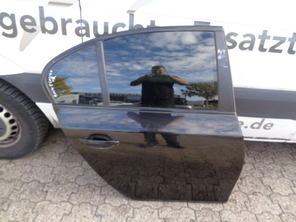BMW 5er E60 Beifahrerseite hinten rechts türe Schwarz tür beifahr