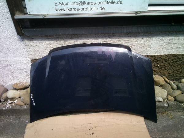 Fiat Panda 169 Motorhaube Haube vorne Blau - Rostansatz - GH 