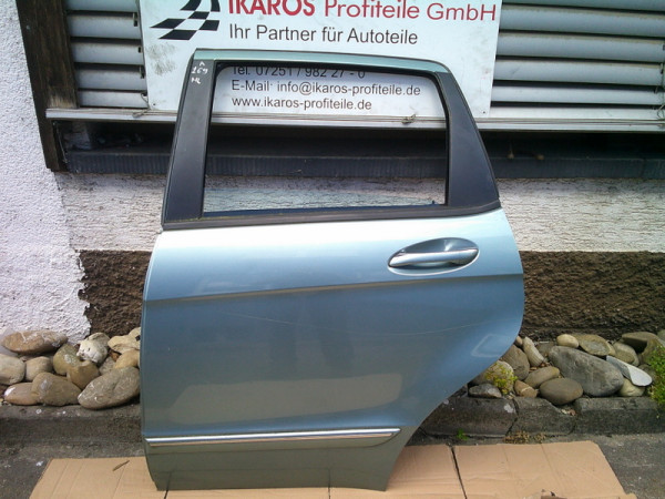 Mercedes A-Klasse W169 Türe Tür Fahrerseite hinten links grün GH