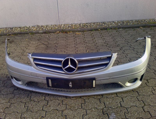 Mercedes CLC Coupe W203 Stoßstange vorne Stoßfänger Silber