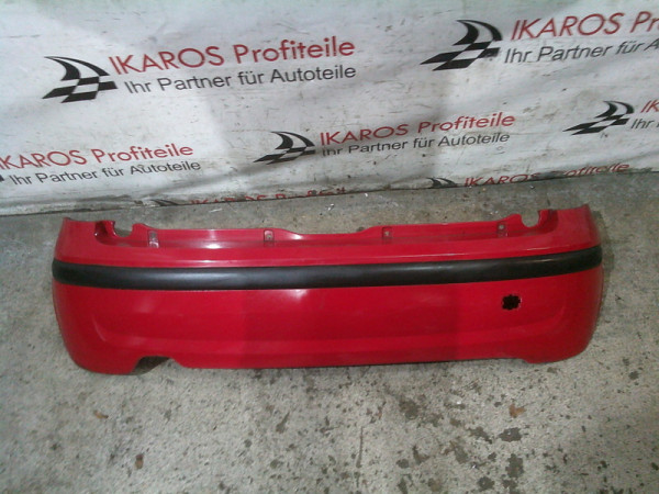 Fiat Panda 169 Stoßstange hinten Stoßfänger Rot 735313246