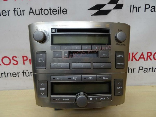 Toyota Avensis T25 Radio 8612005081 Heizungsregler Bedienteil
