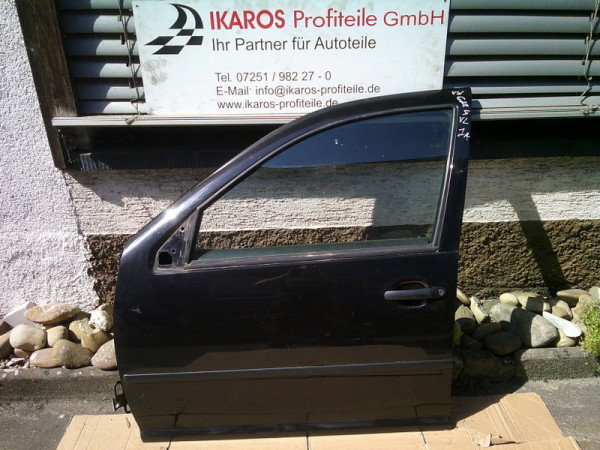 VW Golf IV 4 1J T Fahrertüre Türe Tür vorne links schwarz - GH