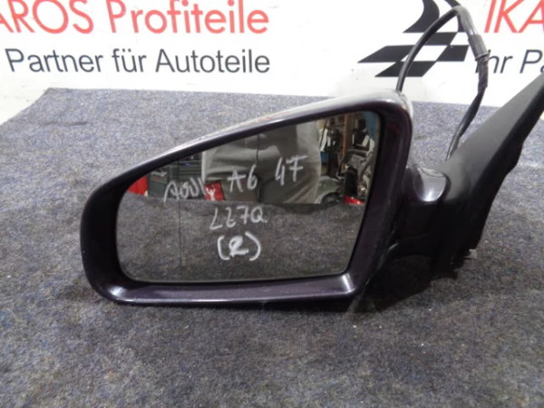 Audi A6 4F Außenspiegel Spiegel Fahrerseite links grau