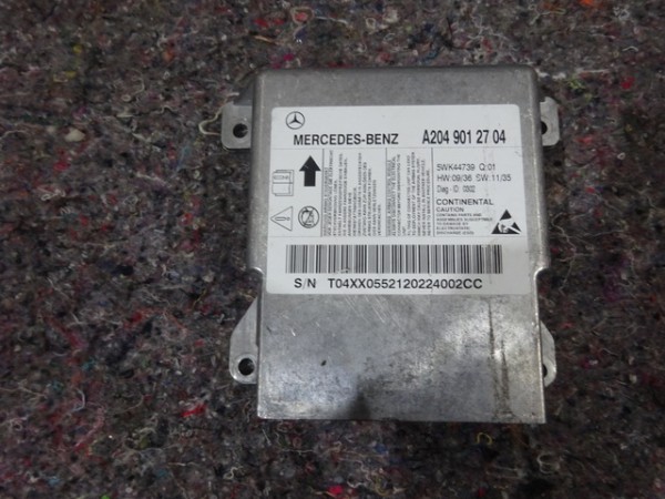 Mercedes C-Kl 204 Airbagsteuergerät Steuergerät Airbag 2049012704