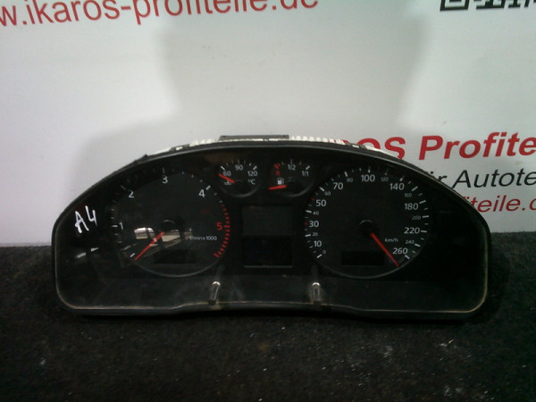 Audi A4 8D Tachometer Kombiinstrument Tacho Geschwindigkeitsmesser 8D0920900
