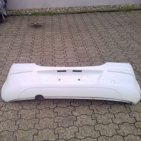 Opel Corsa D Stoßstange hinten Stoßfänger Weiß 06-10