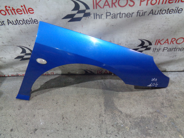 Peugeot 407 Kotflügel Beifahrerseite vorne rechts blau - Rostfrei