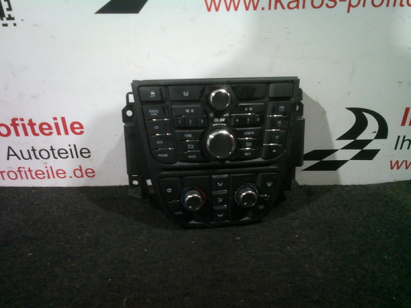 Opel Astra J Klimabedienteil Heizungselement Klima Bedienteil Heizung 13346092