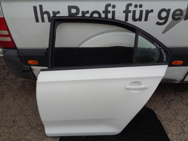 Seat Toledo IV KG Fahrerseite hinten Links türe Weiss tür limo