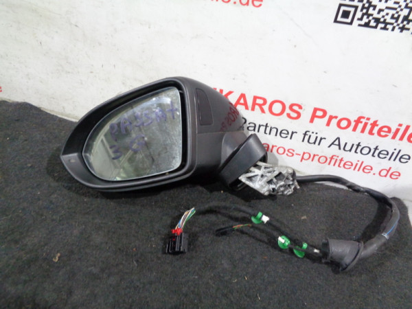 VW Passat 3G B8 Außenspiegel vorne links Fahrerseite Spiegel E2 0414150