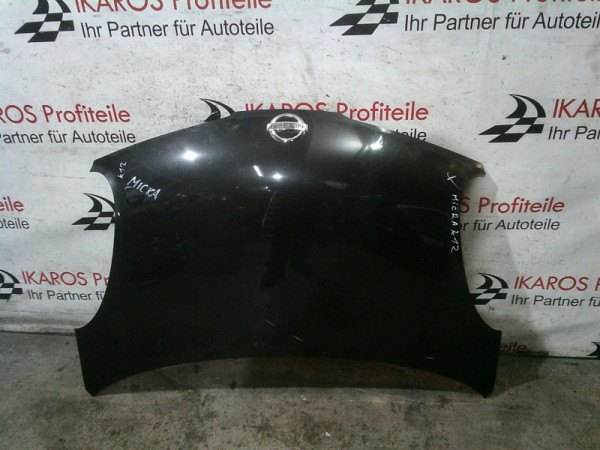 Nissan Micra K12 Motorhaube Haube vorne schwarz vorne