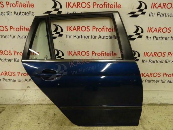 BMW 3er E46 Kombi Beifahrertüre hinten rechts Tür Mystikblau A08