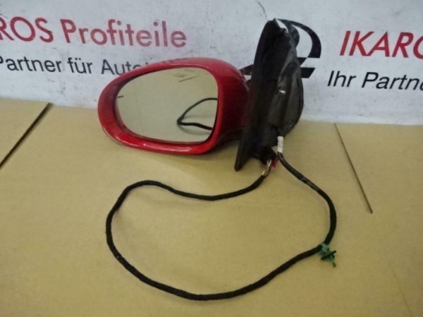 VW Golf V Außenspiegel elektrisch links in Rot LY3D beschädigt!