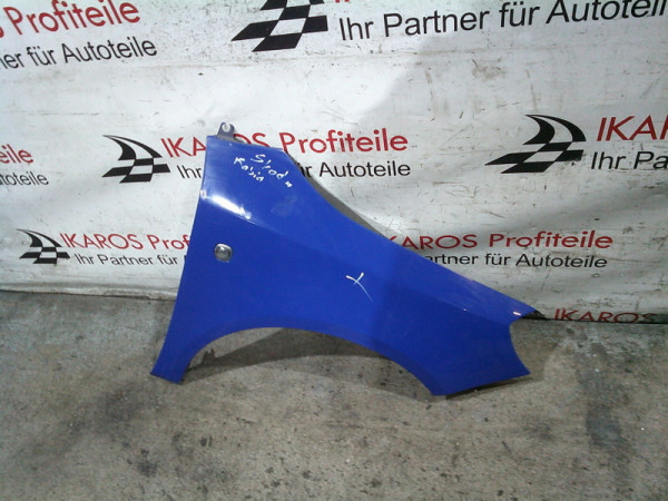 Skoda Fabia 5J ll 2 Kotflügel Beifahrerseite vorne rechts blau 1