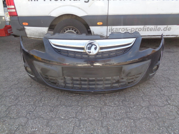 Opel Corsa D Facelift Stoßstange vorne Stoßfänger ab 2010 Nebel 