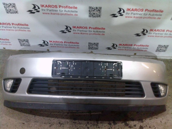 Ford Fiesta V MK5 Stoßstange vorne Stoßfänger Silber mit Nebel