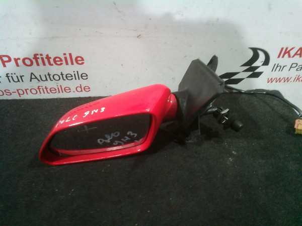 VW Polo 9N3 Außenspiegel Spiegel vorne links Fahrerseite rot Manuell