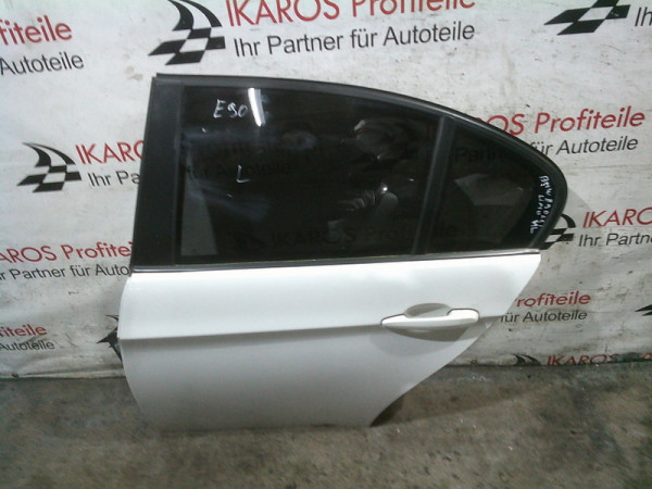 BMW 3er E90 Fahrerseite hinten Links Tür Limousine Türe Weiss