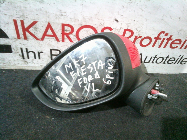 Ford Fiesta VII MK7 Aussenspiegel links Rot beschädigt Spiegel