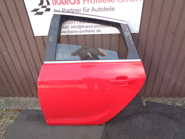 Opel Astra J Limousine türe hinten Links tür Rot Fahrerseite KN