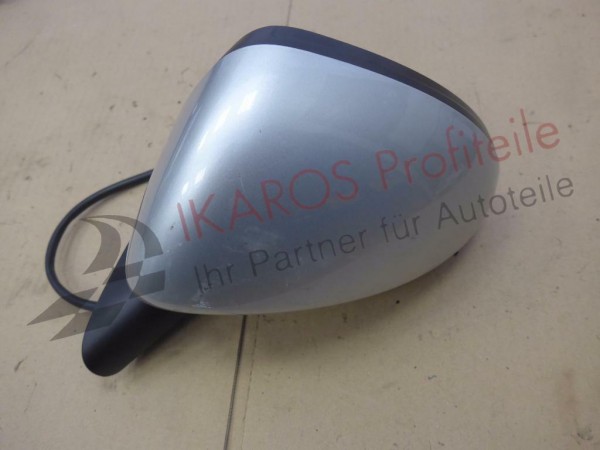 Opel Corsa D Elektr. Außenspiegel Links Silber