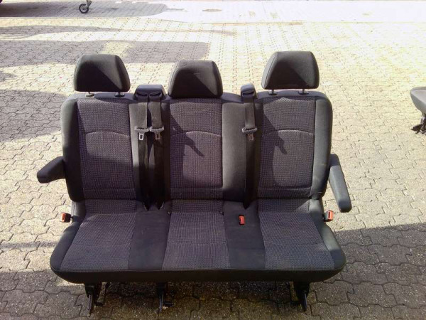 Mercedes Vito Viano W639 Sitzbank 3er Bank Reihe Sitz Sitze Stoff