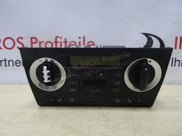 Audi A3 8P Klimabedienteil 8P0820043G Bedienteil mit Sitzheizung