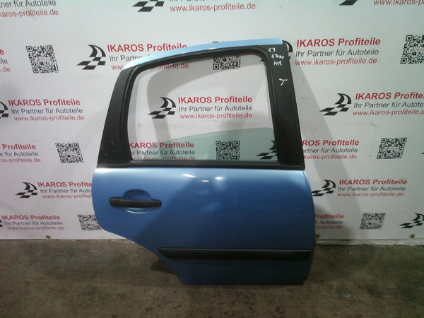 Citröen C3 Beifahrerseite hinten rechts türe Hellblau tür 2003-09 
