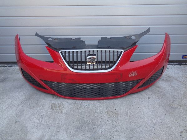 Seat Ibiza 6J Stoßstange vorne Stoßfänger Rot mit Grill 12 KN