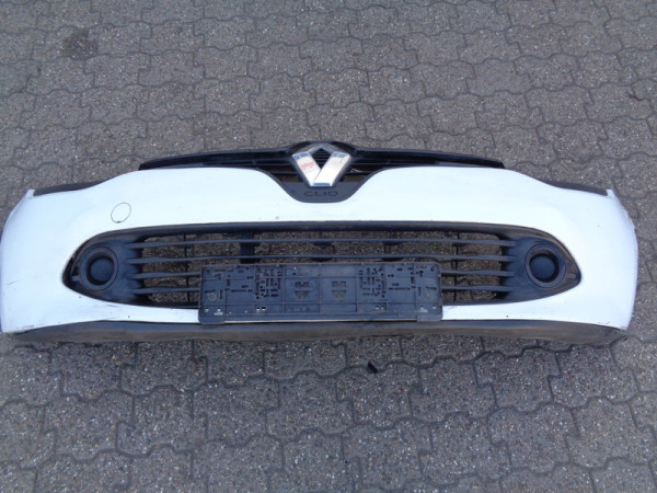 Renault Clio IV 4 Stoßstange vorne 620221112R Stoßfänger weiß