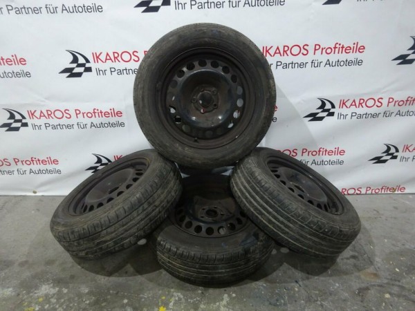 Opel Astra J Räder Reifen mit Stahlfelgen Sommerreifen 205 60R16
