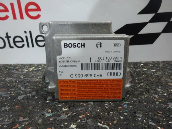 Audi A3 8P Airbagsteuergerät Steuergerät 0285001700 8P0959655D
